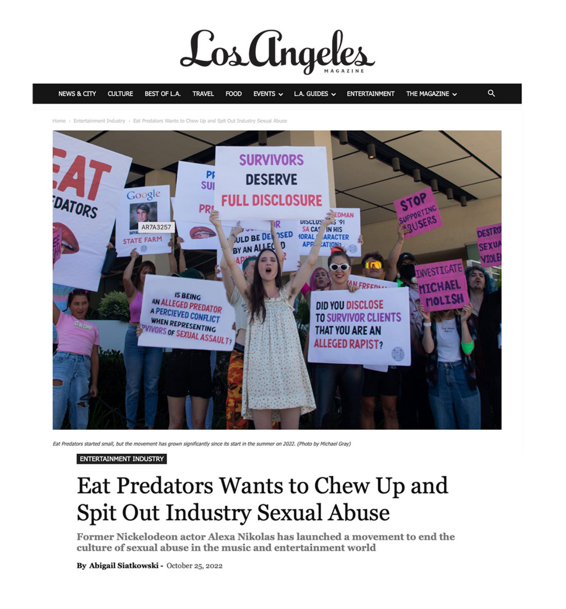 Eat Predators Wants to Chew Up and Spit Out Industry Sexual Abuse